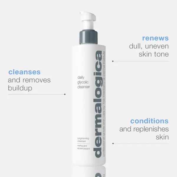 daily glycolic cleanser 10oz main with benefits
